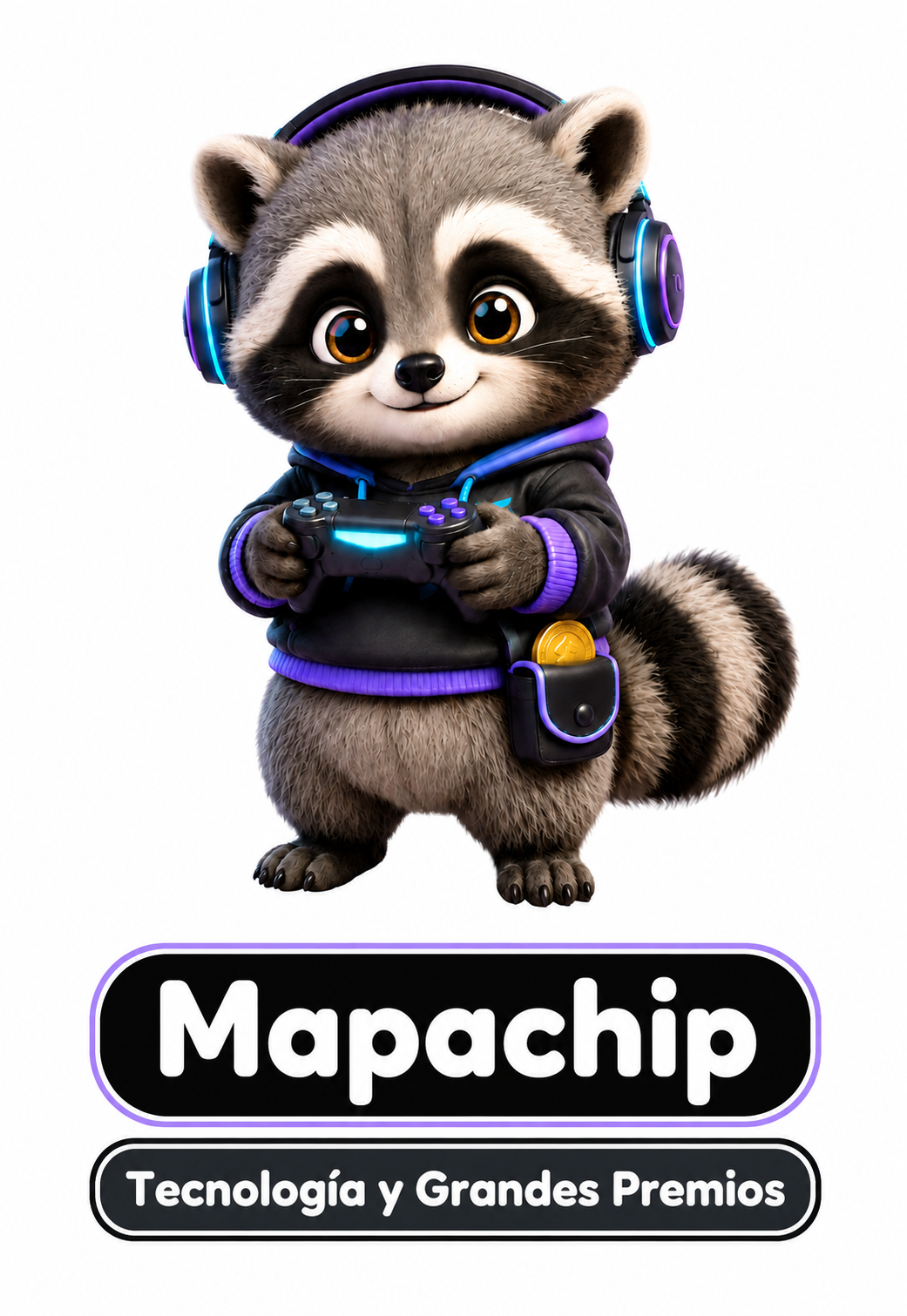 Mapachip, el mapache de Tecnología y Grandes Premios